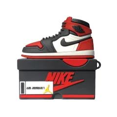Silikonski ovitek za AirPods Pro Nike Logo Black Red
