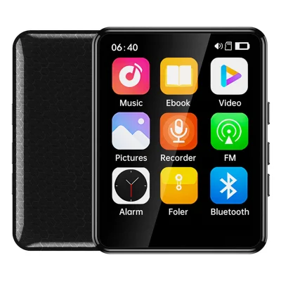 2,4-palčni Bluetooth MP3/MP4 predvajalnik, 64 GB, FM radio, črn