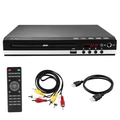 Domači DVD predvajalnik za TV, HDMI, RCA, USB vhod, 1080P
