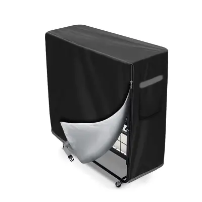 Zložljivo črno pregrinjalo - 210G - 99D x 38Š x 114V cm