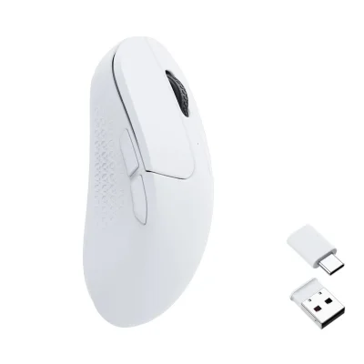 Keychron M3 Mini Brezžična Miška Bela / 1000 Hz / Bluetooth / 2.4GHz / M3M-A3