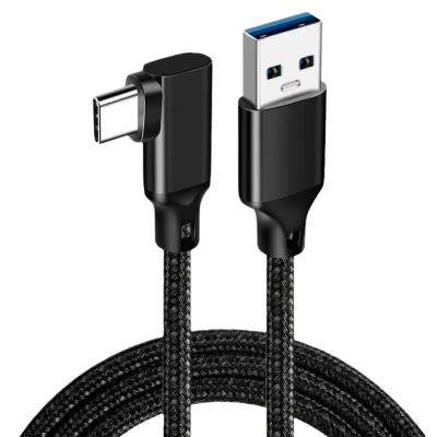 Podatkovni kabel Elbow Type-C Black L