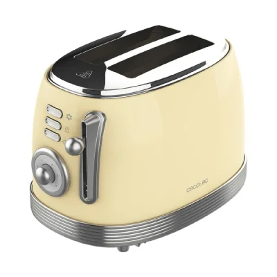 Tostador Vertical Cecotec Toast in okus 800 Vintage svetlo rumeno