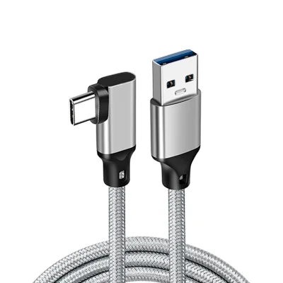 Podatkovni kabel Elbow Type-C Grey S