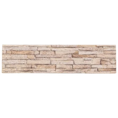 vidaXL 3D stenski paneli 14 kosov rjavi 100x25 cm EPS