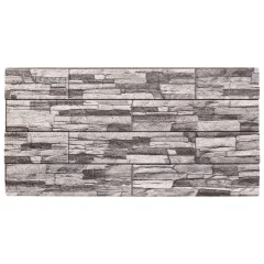 vidaXL 3D stenski paneli 10 kosov svetlo sivi 100x50 cm EPS