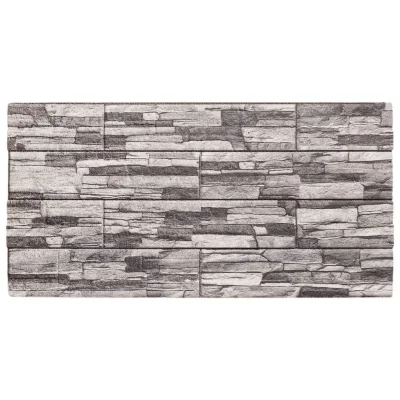 vidaXL 3D stenski paneli 10 kosov svetlo sivi 100x50 cm EPS
