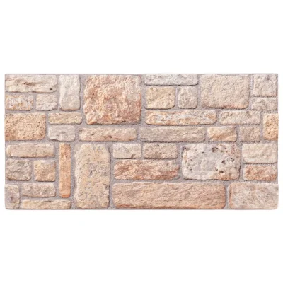 vidaXL 3D stenski paneli 10 kosov rjavi 100x50 cm EPS
