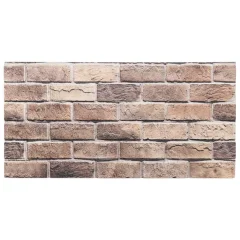 vidaXL 3D stenski paneli 10 kosov rjavi 100x50 cm EPS