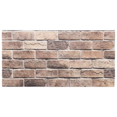 vidaXL 3D stenski paneli 10 kosov rjavi 100x50 cm EPS