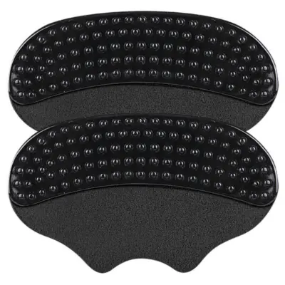 Ščitniki za pete proti zdrsu (2 para) – preprečujejo drgnjenje in zdrs čevljev Black