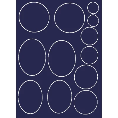 Našitki za puhovke za likanje NavyBlue