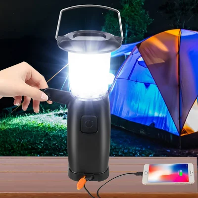 Sončna ročna luč za kampiranje z USB in 3 načini osvetlitve