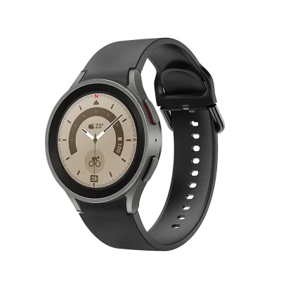 Silikonski paš za uro Samsung Galaxy Watch 5 (40/44/46 mm) Black