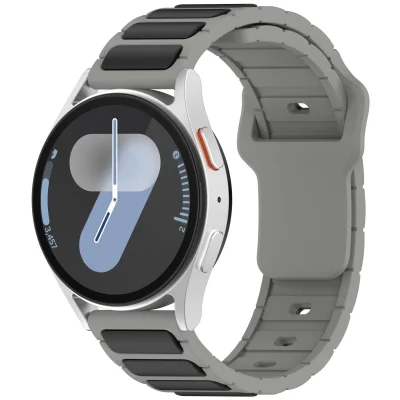 Univerzalni pašček za uro Grey+Black 20 mm