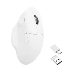 Keychron M7 Brezžična Miška Bela / 1000 Hz / Bluetooth / 2.4 GHz / M7-A3