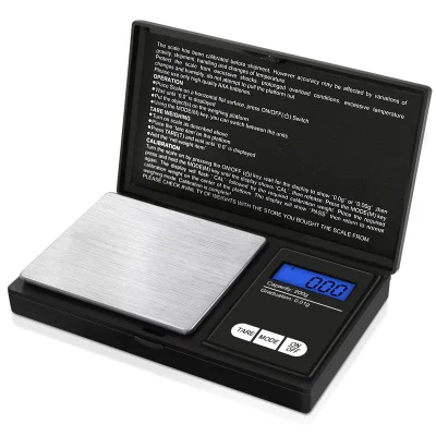 Mini tehtnica za nakit - 200 g/0,01 g natančno (črna, prenosna)