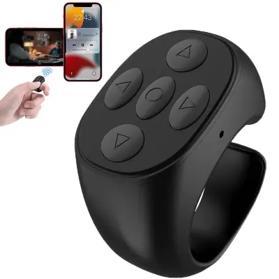 Smart Remote Ring, Bluetooth 5.3, doseg 10 m, baterija 48 ur