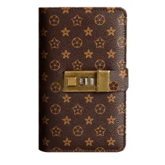 Banka prašiček z geslom - varni prihranki, eleganten dizajn Brown