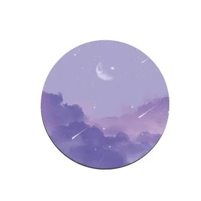Okrogla podloga za miško z všitimi robovi Purple M