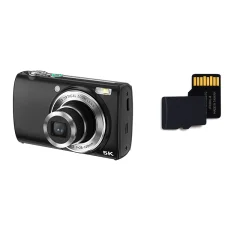 Ujemite vsako podrobnost z digitalnim fotoaparatom s 5-kratno optično povečavo Black