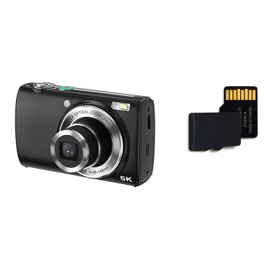 Ujemite vsako podrobnost z digitalnim fotoaparatom s 5-kratno optično povečavo Black