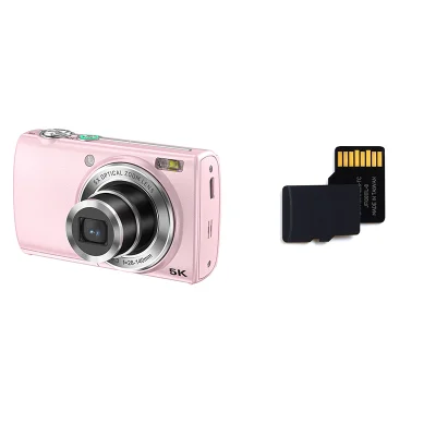 Ujemite vsako podrobnost z digitalnim fotoaparatom s 5-kratno optično povečavo Pink