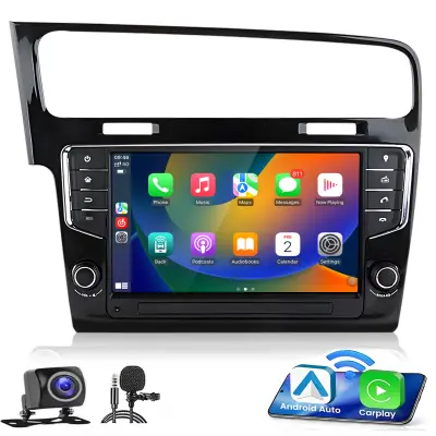 9" Avtoradio Carplay za VW Golf VII MK7 2013-2020 GPS Navi WIFI BT DAB+ 32G +KAM DSP FM SWC  2+32GB