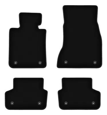 Osnovne črne velur preproge za: BMW 5 G30 limuzina (2017-)