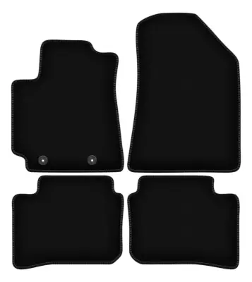 Osnovne črne velur preproge za: Hyundai i10 III hatchback (2019-)