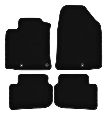 Osnovne črne velur preproge za: Hyundai Ioniq Electric crossover (2016-)