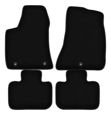 Osnovne črne velur preproge za tla za: Dodge Charger LD coupe (2011-2020)