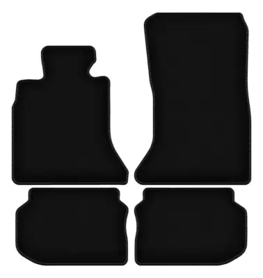 Osnovne črne velur preproge za: BMW 5 F10 limuzina (2010-2013)