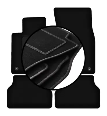 Komplet velurnih preprog za: BMW 5 E60 RZEPY limuzina (2003-2010)