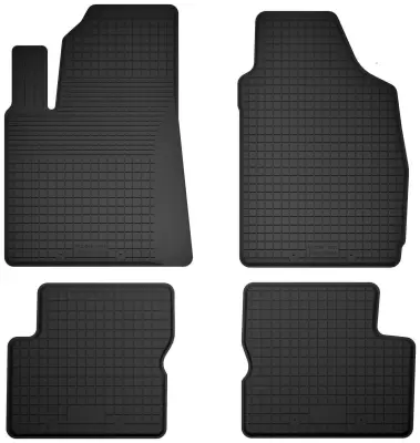 Gumijaste avtotesnilne preproge, komplet 4 kosov, univerzalne za: Fiat 500 cabrio, hatchback (2007-2013)