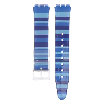 PVC Nadomestni pašček za uro Swatch Blue 19 mm