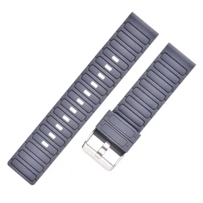 22 mm silikonski pašček z valovitim vzorcem za Galaxy Watch7/FE/4/5/6 Grey