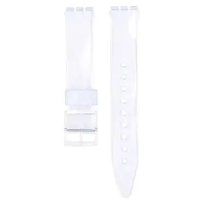 PVC Nadomestni pašček za uro Swatch Transparent 19 mm