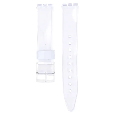 PVC Nadomestni pašček za uro Swatch Transparent 16 mm
