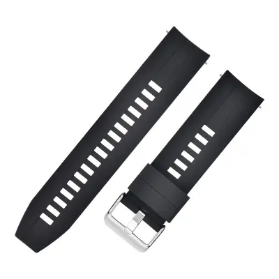 22 mm silikonski pašček za Huawei GT3/Watch 4/Honor/Samsung Black