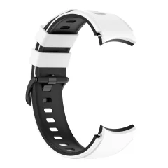 Beli Črni Silikonski Pas za Samsung Watch 4 Series