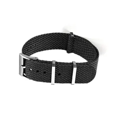 Premium najlonski pašček za uro Omega X Swatch Black 22 mm