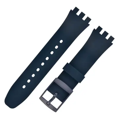 Premium silikonski nadomestni pašček za uro Swatch NavyBlue 20 mm