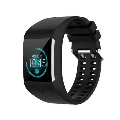 Silikonski Nadomestni Pas za Polar M600 Black
