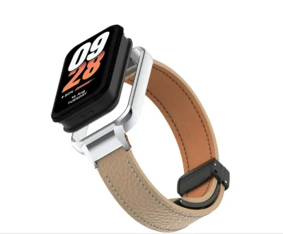 Aktivni pas Xiaomi Smart Band 8 z magnetno zaponko z vzorcem ličija Brown