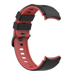 Silikonski pašček za uro Samsung Watch 4 Black+Red