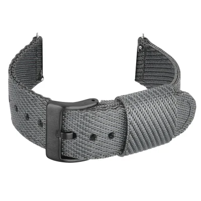 Eleganten nadomestni najlonski pašček za uro 24/22/20/18 mm Black 22 mm