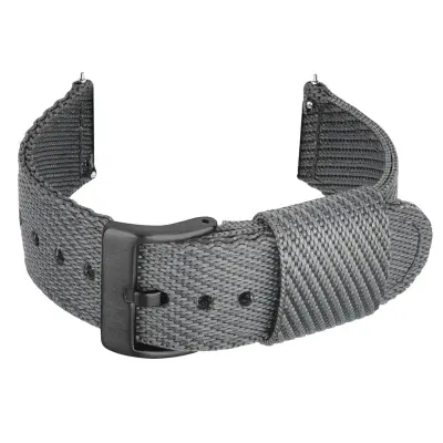 Eleganten nadomestni najlonski pašček za uro 24/22/20/18 mm Black 22 mm