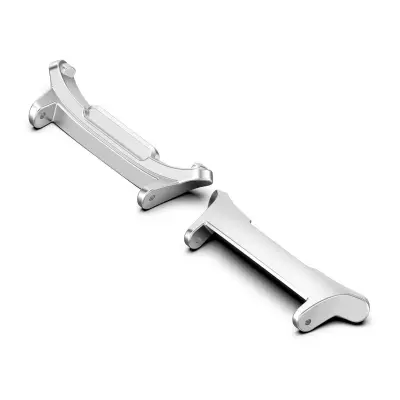 Priključek za pašček ure iz nerjavečega jekla Silver 24 mm