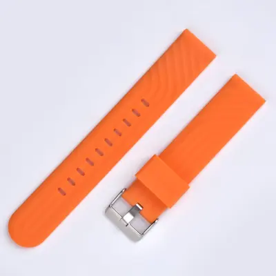 Silikonski pašček za uro za Huawei GT3 & iWatch 4 Orange 18 mm